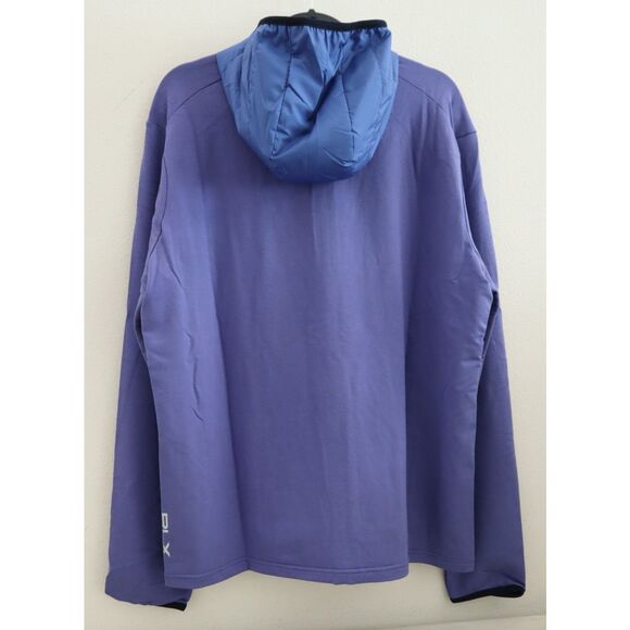 RLX Ralph Lauren Men's Sz L Blue Full Zip Hooded Wool Blend Golf Jacket - Picture 2 of 14